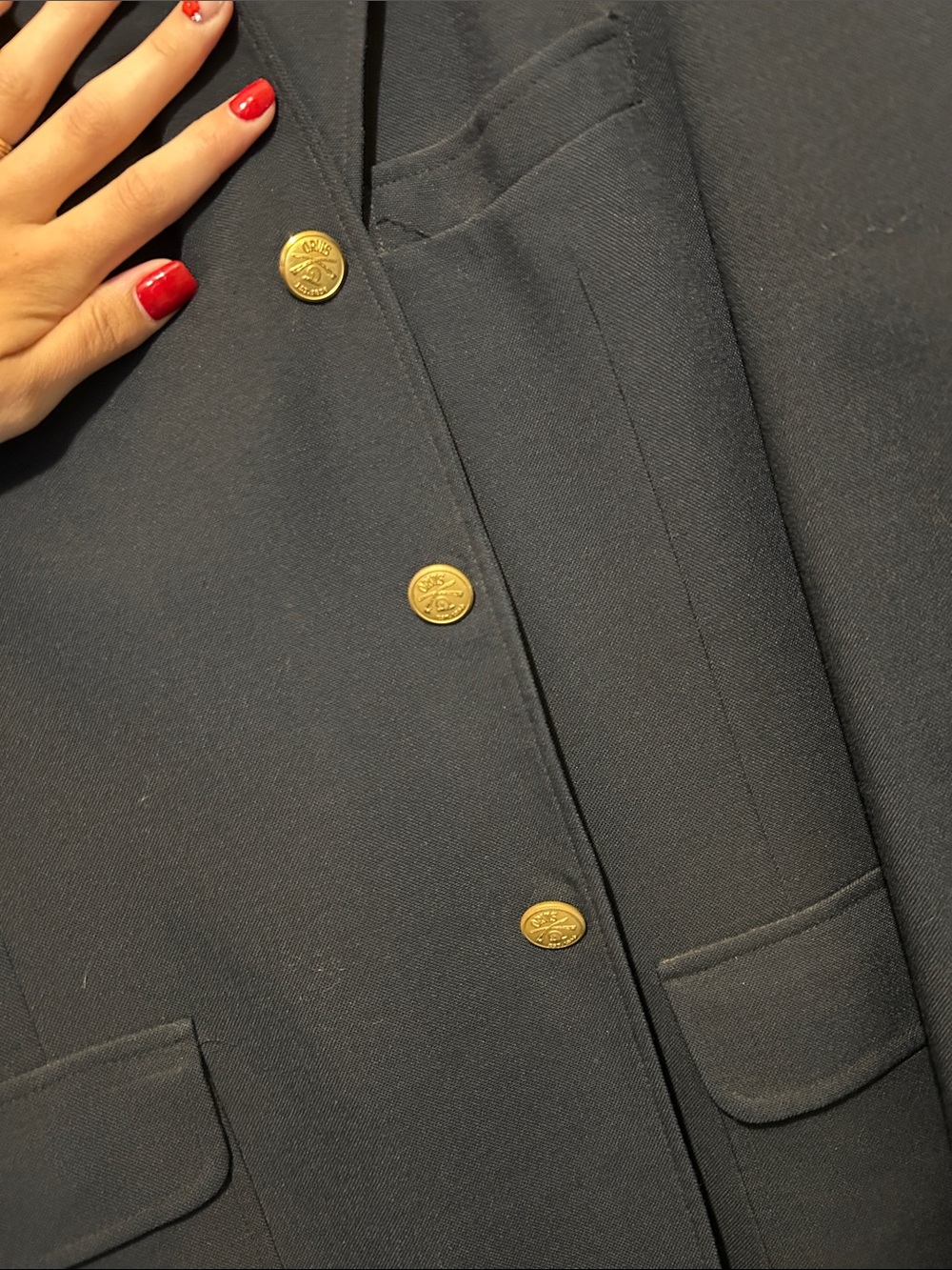 Orvis Navy Blue Sport Coat - Classic Single-Breasted Blazer - Picture 5 of 9